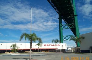Catalina Terminal building; Vincent Thomas bridge overhead (GPS point)