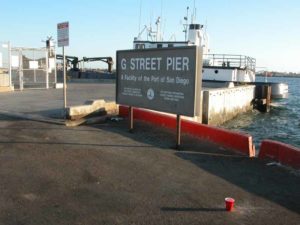 G Street Pier is a commercial dock and popular fishing spot