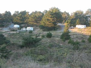 The camp on the bluffs accepts tents