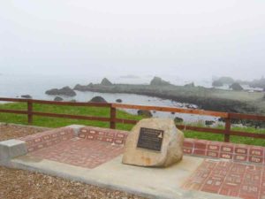 Memorial to the lost Brother Jonathan steamer at the Saint George Reef