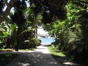 Path to North Cove is within Paradise Cove Resort.